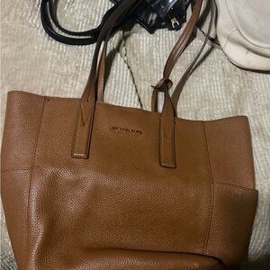 Michael Kors Cognac Pebbled Leather Tote